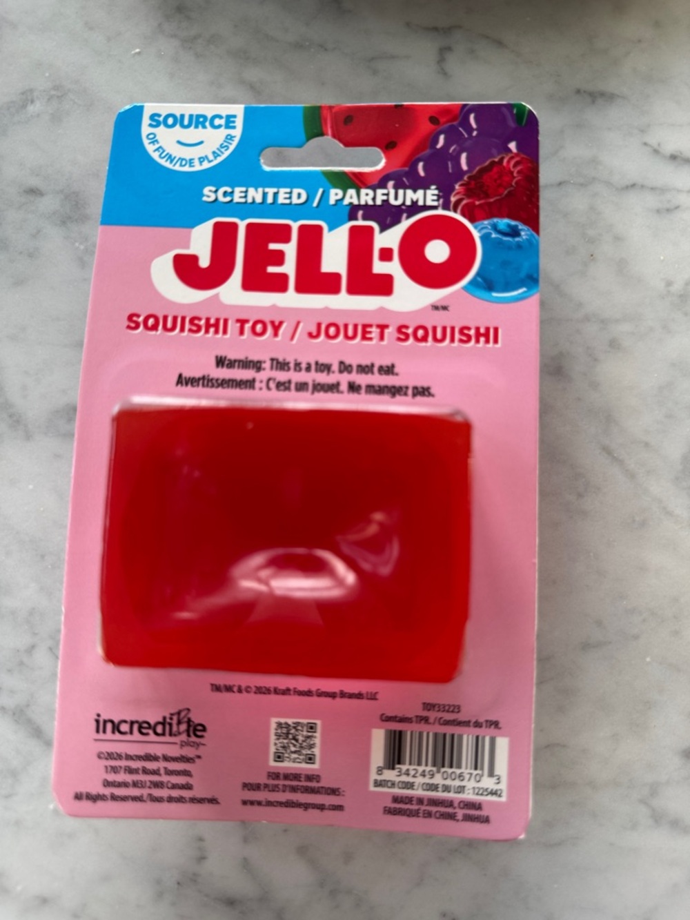 Scented Red Squishi Toy for Kids - Picture 2 of 2
